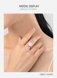 Superb Emerald Cut AAAA Lab Created Diamond 925 Sterling Silver Luxury Ring