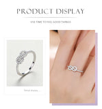 Top Quality Sterling Silver Fashion Shiny Clear AAAA Lab Created Diamond Geometric Ring