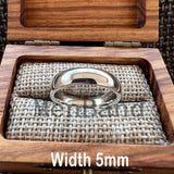 Dome High Polish Finish 2-10MM  White Tungsten Wedding Couple Rings Comfort Fit