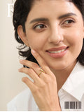18K Gold Plated Minimalist New Style Stainless Steel Open Chic Adjustable Fashion Ring