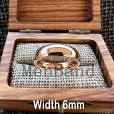 Rose Gold-Color Dome High Polished 2-10MM  Men Women Tungsten Carbide Wedding Rings