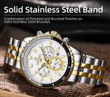 Great Seller - Fashion Casual Sports Luminous Waterproof Stainless Steel Band Business Style Watches for Men - The Jewellery Supermarket