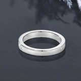 Remarkable VVS1 D Colour Moissanite Ring Channel Set Full Eternity 925 Silver Ring