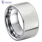 Pipe Cut Polish Finish 6/8/10/12MM Men Women Classic Tungsten Wedding Rings