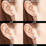 GRA Moissanite Diamonds Studs Silver Earrings Pass Diamond Tester Pen For Men Women