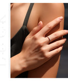 Minimalist Stackable VVS1 D Colour Moissanite Rings 925 Sterling Silver Ring