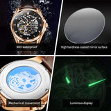 New Arrival Luxury Classic Brand Original Leather Strap Business Fashion Automatic Mechanical Men's Wrist Watches