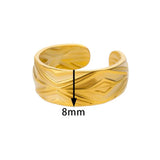 New Arrivals 18K Gold Colour New Stainless Steel Rings for Women Jewellery - Beautiful Fashion Rings - The Jewellery Supermarket