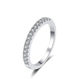 Amazing VVS1 D Colour Moissanite Diamonds Wedding Sterling Silver Eternity Ring