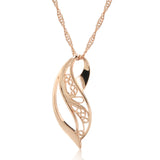 14K Gold Filled Unique Romantic New Trend Glossy Creative Ethnic Pendant Necklace
