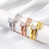Fabulous 0.5CT VVS1 D Colour Moissanite Diamond Solitaire 18KGP Silver Ring