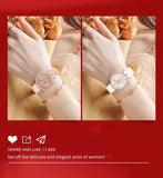 New Luxury Brand with Zircon Diamonds Butterfly Style Luminous Waterproof Quartz Ladies Watches, Ideal Present