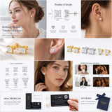 Moissanite Diamonds D Colour VVS1 Silver GRA Certificated Stud Earrings