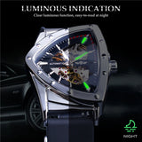 New Arrival Transparent Automatic WatchLuxury Silicone Strap Waterproof Luminous Fashion Mechanical Watches for Men