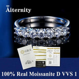 Stunning  VVS1 D Colour 100% Moissanite Diamond Eternity 925 Sterling Silver Wedding Engagement Rings for Women