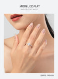 Luxury Water Drop Shape AAAA Lab Created Diamond 925 Sterling Silver Ring