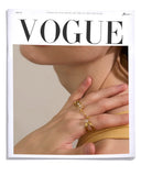 18K Gold Plated Delicate Stainless Steel AAA Zirconia Diamonds Layered Hollow Geometric Ring