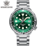 Automatic Dive Stainless Steel 300m Water Resistant Ceramic Bezel Sport Tuna Watch