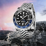 Famous Brand Ceramic Men's Mechanical Watch Sapphire Glass 100m Waterproof Men's Automatic Watch - Ideal Present