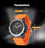 Top Brand Military Style Waterproof 50M Men's Sport Wristwatches Solar Power Luminous Enviromentally Friendly Watch