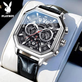 High Quality Luxury Quartz Watch - Leather Strap Fashion Waterproof Business Casual Top Brand Watches for Men