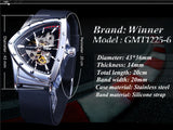 New Arrival Transparent Automatic WatchLuxury Silicone Strap Waterproof Luminous Fashion Mechanical Watches for Men