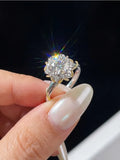 Luxury 1CT VVS1 D Colour Moissanite Diamond Ring Fine Jewellery