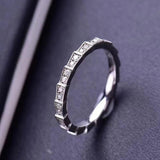 Stunning  VVS1 D Colour 100% Moissanite Diamond Eternity 925 Sterling Silver Wedding Engagement Rings for Women