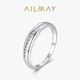 Exquisite Charm 925 Sterling Silver Clear AAAA Lab Created Diamonds Ring