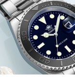 Black or Silver Finish 200m Diver BGW9 Luminous Men's Stainless Steel Quartz Watch