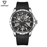 New Fashion Luxurious Brand Rubber Strap Casual Men Mechanical Waterproof Men Automatic Watches - The Jewellery Supermarket