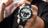 VIP Top Brand New Fashion Leather Strap Waterproof Luminous Chronograph Sport Watches for Men - Ideal Gifts - The Jewellery Supermarket