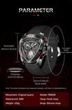 Top Brand Luxury Man Watches - Fashion Casual Silicone Triangle Dial Waterproof Military Luminous Mens Wristwatches - The Jewellery Supermarket