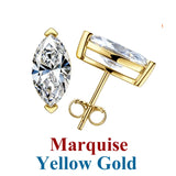 Dazzling 0.5-3ct Moissanite Diamond Sterling Silver Stud Earrings for Women Men