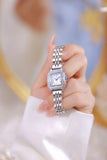 New Arrival Stainless Steel Square Luxury High Quality Fashion Rhinestone Crystals Ladies Watches