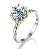 Luxury 1CT VVS1 D Colour Moissanite Diamond Ring Fine Jewellery