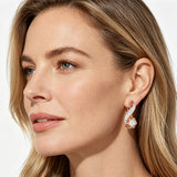 14K Gold Filled Unique Full Shiny AAA Zircon Diamonds Dangle Earrings