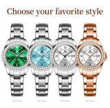 Fashion Elegant Original Quartz Drill Ring Dial Date Week Waterproof Luminous Ladies Wristwatches