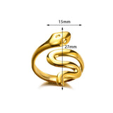 New In Stainless Steel 14K Gold Colour Rings For Women and Girls - Ideal Trendy Fashion Rings, Ideal Gifts - The Jewellery Supermarket