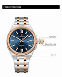 New Arrival Brand Luxury Waterproof Stainless Steel Business Quartz Sport Luminous Date Clock Men Wristwatches