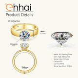 Brilliant D Colour VVS1 Moissanite Diamonds Ladies Rings Engagement Wedding S925 Sterling Silver Fine Jewellery