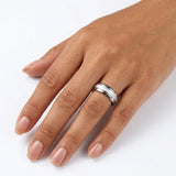 Classic Gold Colour Matte Tungsten Wedding Engagement Ring Couple for Men Women