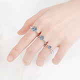 Outstanding 1-5CT VVS1 D Colour Moissanite Diamonds Solitaire Silver Wedding Ring