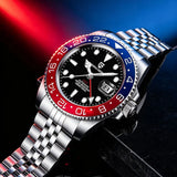 Top Brand 40mm Mechanical Watch Sapphire Glass 100M Waterproof Automatic Wristwatch