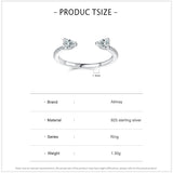 Sparkling Pear-Shaped AAAA Lab Created Diamond 925 Sterling Silver Ring