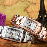 Luxury Brand Stainless Steel Strap Watches for Women -  Fashion Simple Square Quartz Watches, Ideal Gifts