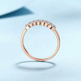 Champagne and White Colour Full Moissanite Diamonds Rings for Women 925 Sterling Silver Wedding Engagement Jewellery