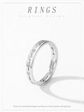 New Hollow Design Dazzling AAAA Lab Created Diamond 925 Sterling Silver Ring