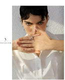 18K Gold Plated Chic Stainless Steel Personality Minimalist Classy Stylish Unique Ring