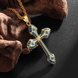 Exquisite Men's Ladies Cross Stainless Steel Pendant Necklace Gothic Religious Cross Amulet Jewellery - The Jewellery Supermarket